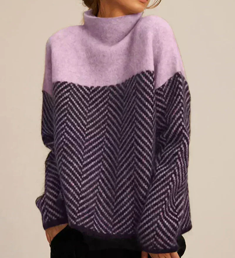 Norah | Baumwollpullover mit Stehkragen