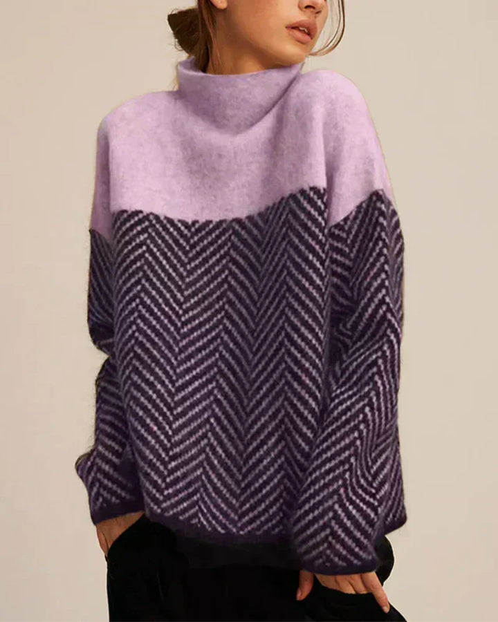 Norah | Pull-over en coton à col montant
