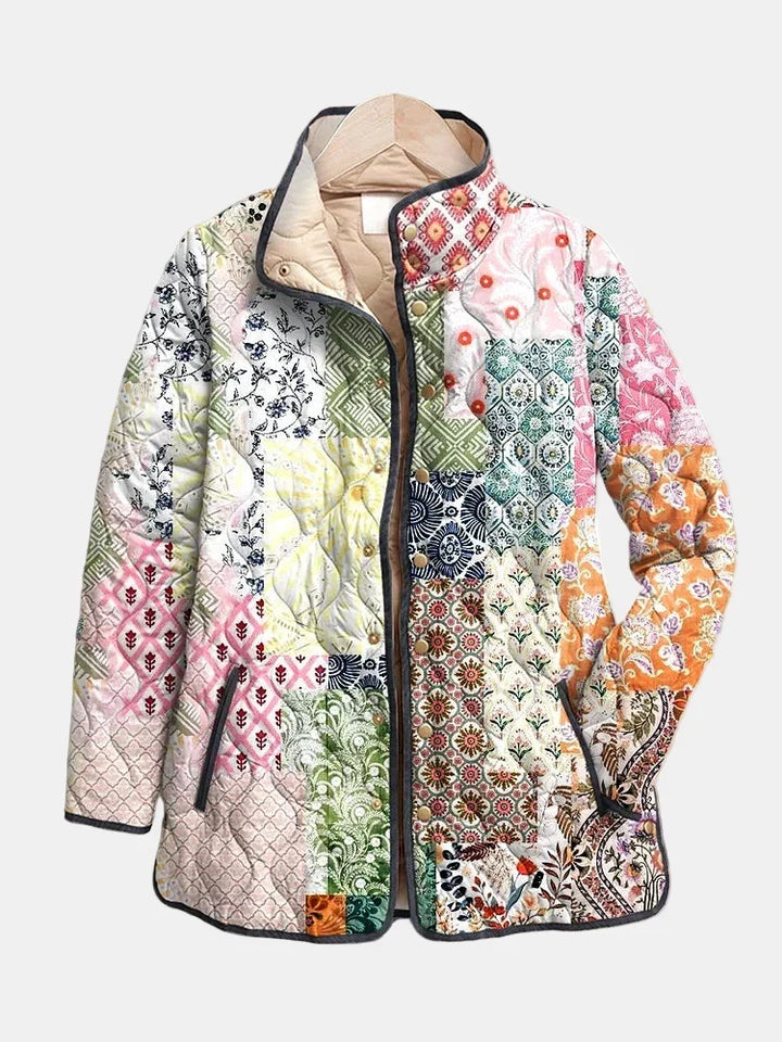 DELACROIX | Gestepptes Patchwork-Bohème-Jacke Florence