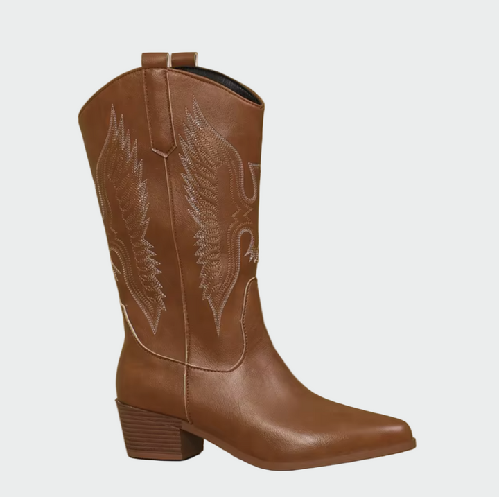 Elena - Gilets en cuir Bottes de cowboy