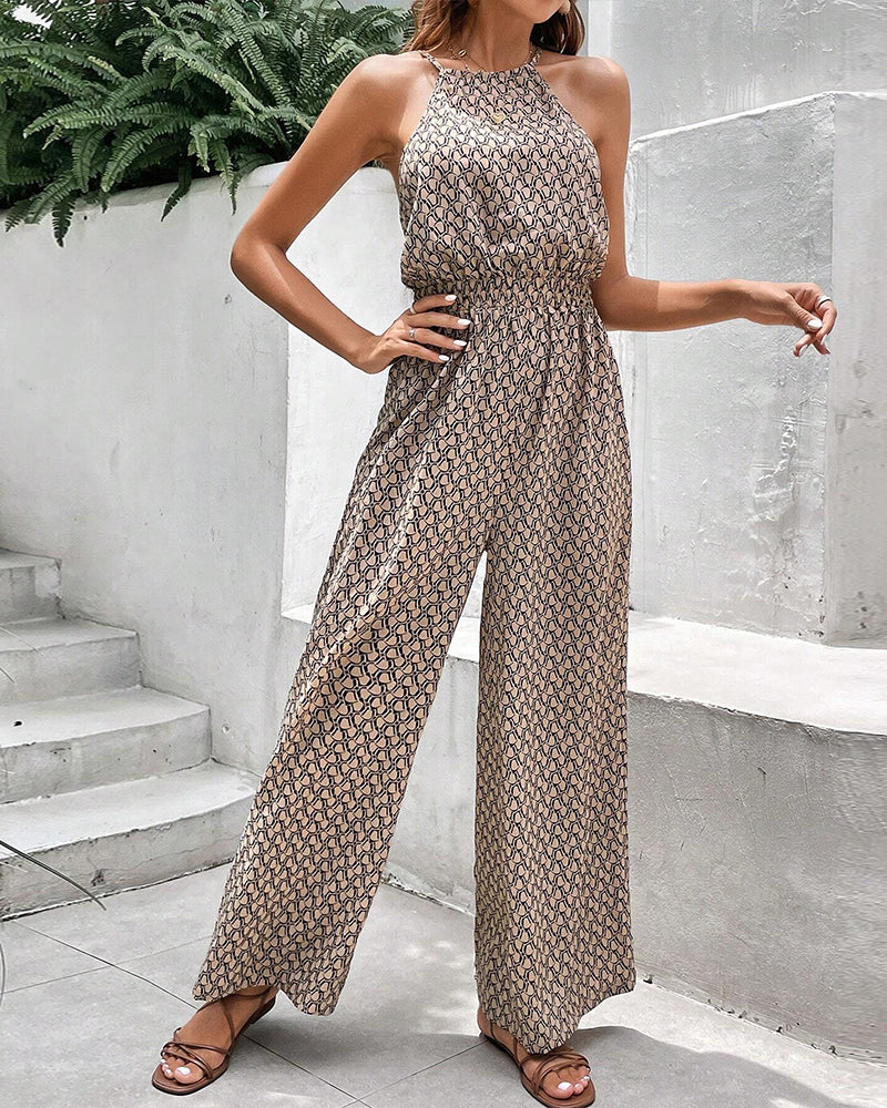 Nosihle™ - Ärmelloser Jumpsuit mit hängendem Halterneck