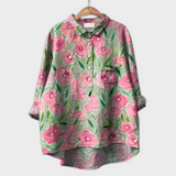 Magdalena - Damenbluse mit floralem Design