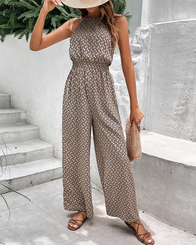 Nosihle™ - Ärmelloser Jumpsuit mit hängendem Halterneck