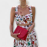 Heather - Buntes Set mit Top und Maxi-Rock