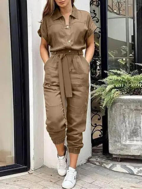 Rachel™ - Knöchellanges Vintage-Jumpsuit