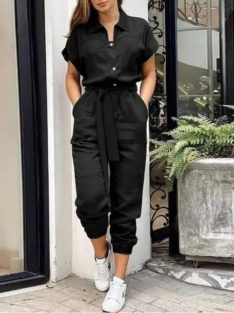 Rachel™ - Knöchellanges Vintage-Jumpsuit