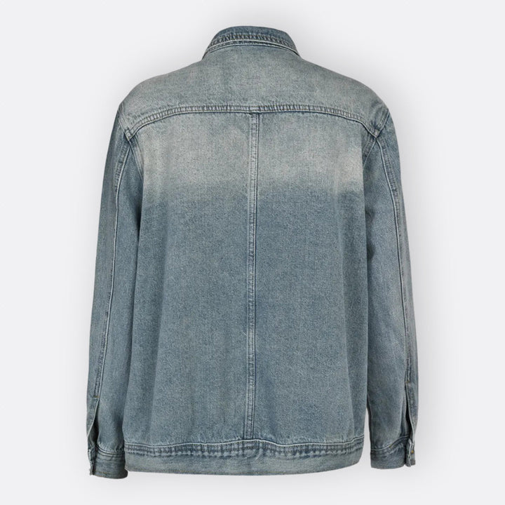 Sílvia - Veste vintage à col asymétrique montant