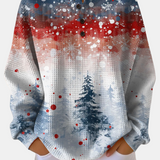 Alix - Weihnachts-Pullover mit weichem Tannenbaum-Muster