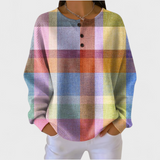 Das Adèle | Pullover mit buntem Karomuster