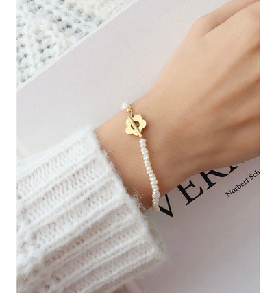 FLOWER PEARL ARMBAND