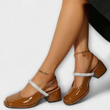 Klara - Mary Janes mit Glitzer-Riemen