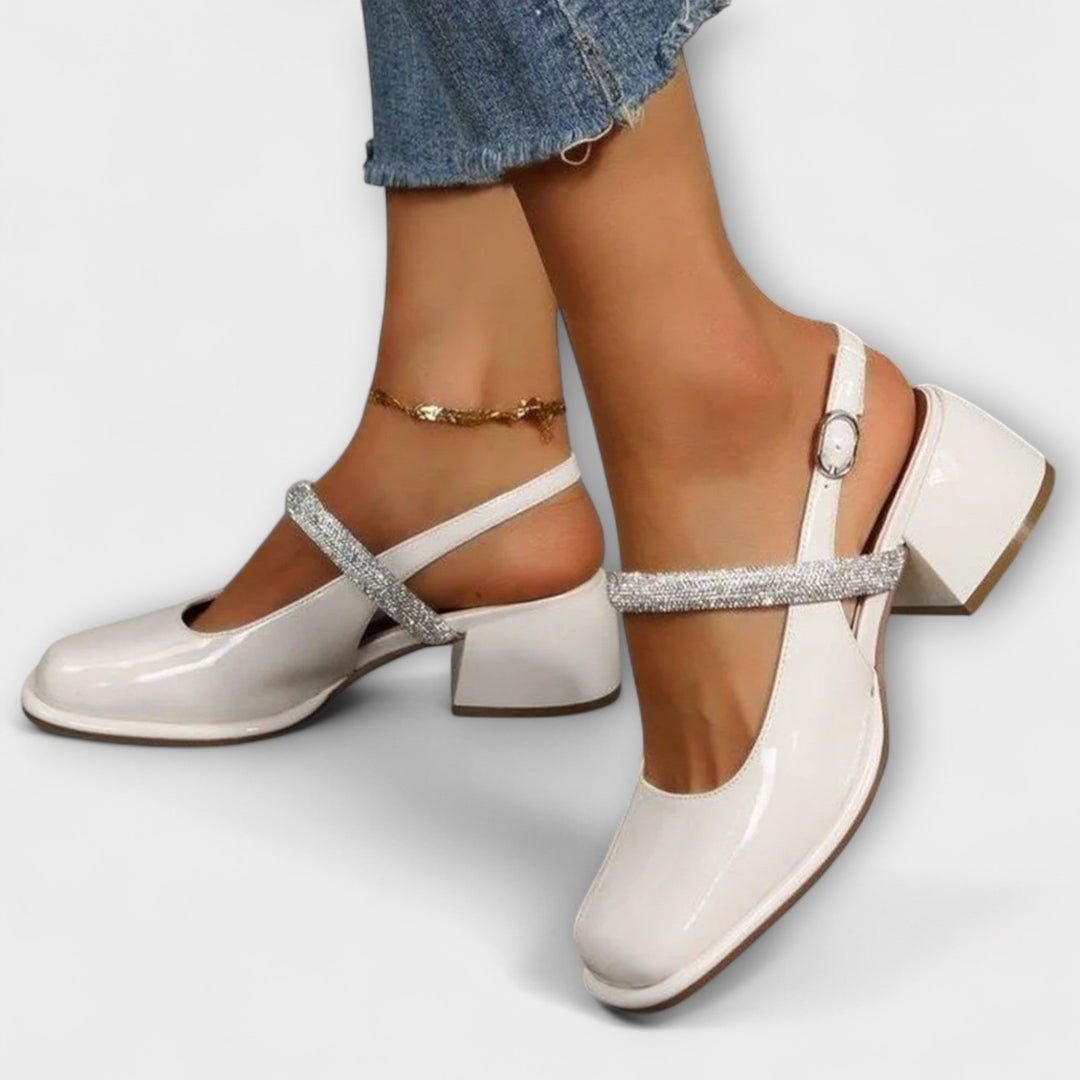 Klara - Mary Janes à brides pailletées