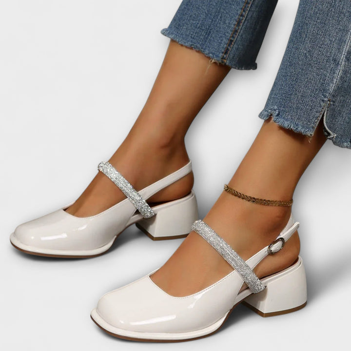 Klara - Mary Janes à brides pailletées