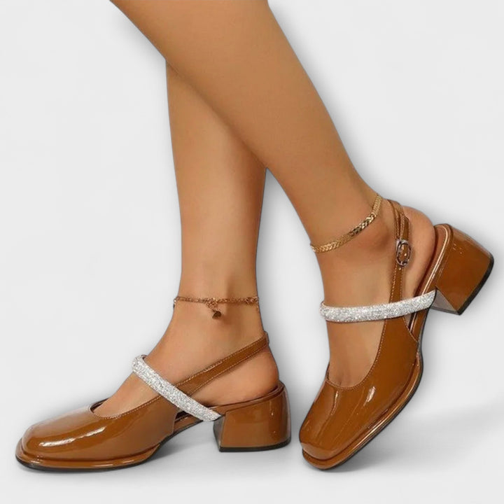Klara - Mary Janes à brides pailletées