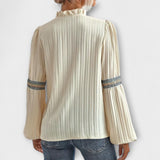 Renelle - Cremefarbenes klassisches Vintage-Shirt