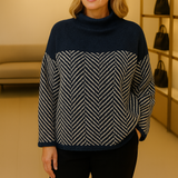 Norah | Baumwollpullover mit Stehkragen