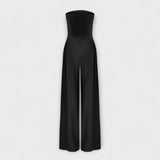 Amélie - Eleganter dunkelblauer Bandeau-Jumpsuit