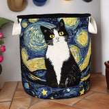 Eleganter Wäschekorb für Katzen