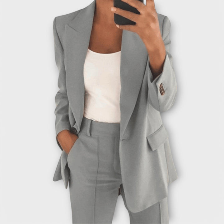 Completo blazer nero elegante a 2 pezzi