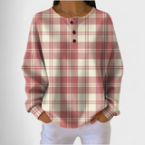Emilie | Rosa Pullover mit Karomuster