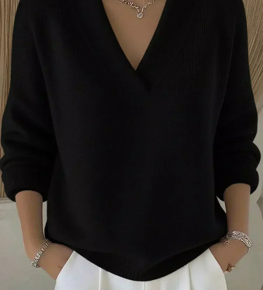 Violeta | Lockere Strickjacke mit V-Ausschnitt