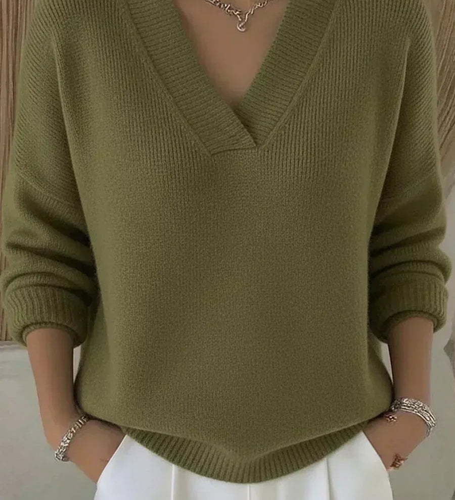 Violeta | Lockere Strickjacke mit V-Ausschnitt