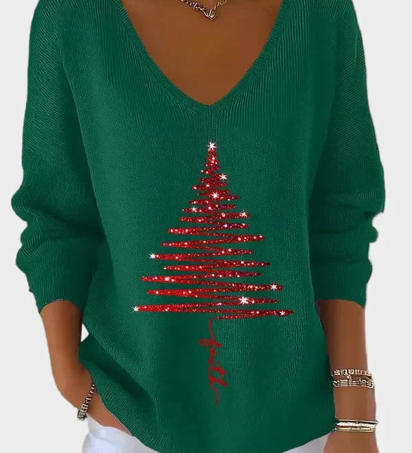 Nancy - Eleganter Weihnachts-Pullover