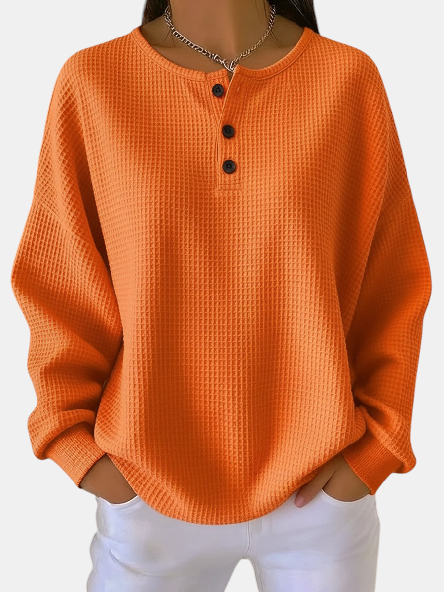 Hélène - Pull confortable en maille gaufrée