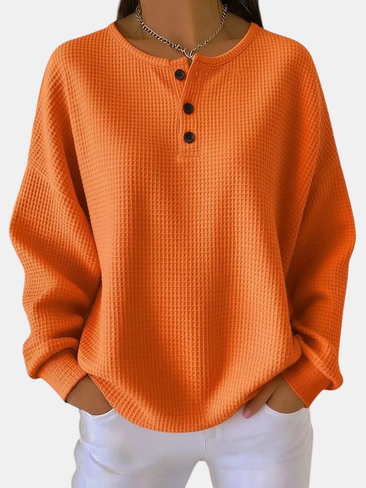 Hélène - Pull confortable en maille gaufrée