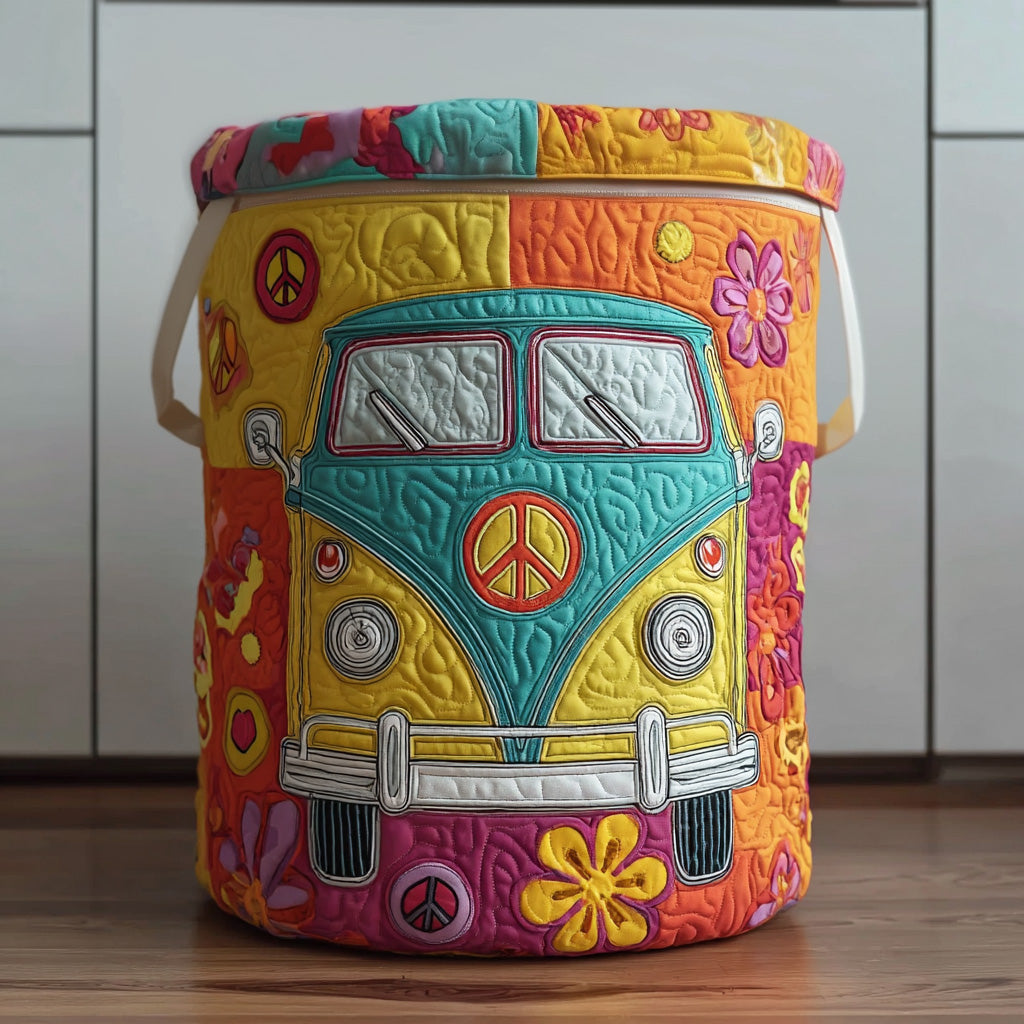Panier à linge style hippie