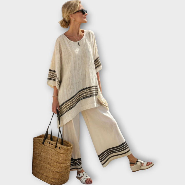 Anila - Ensemble élégant au design rayé