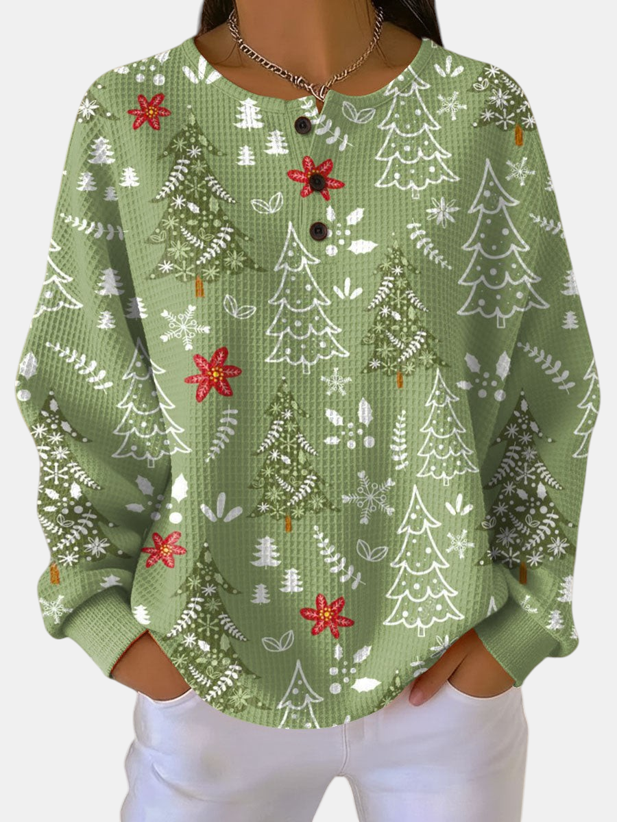 Ingrid - Maglione con motivo ad albero di Natale