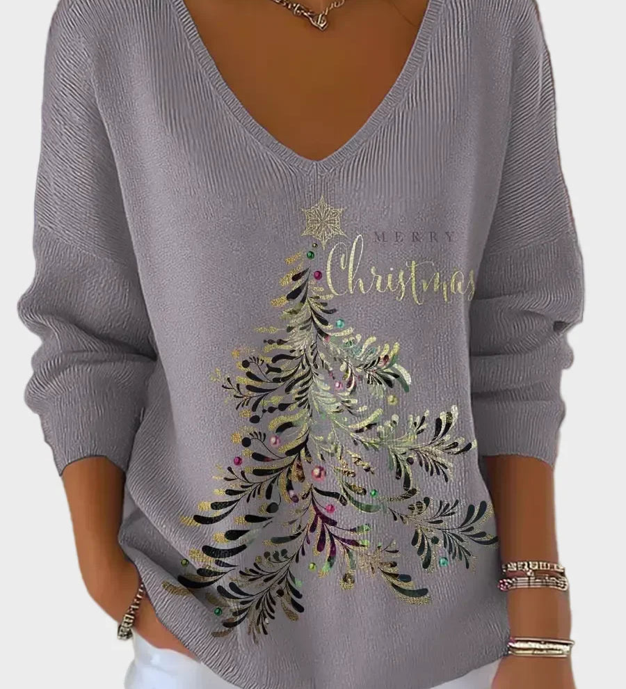 Nancy - Eleganter Weihnachts-Pullover