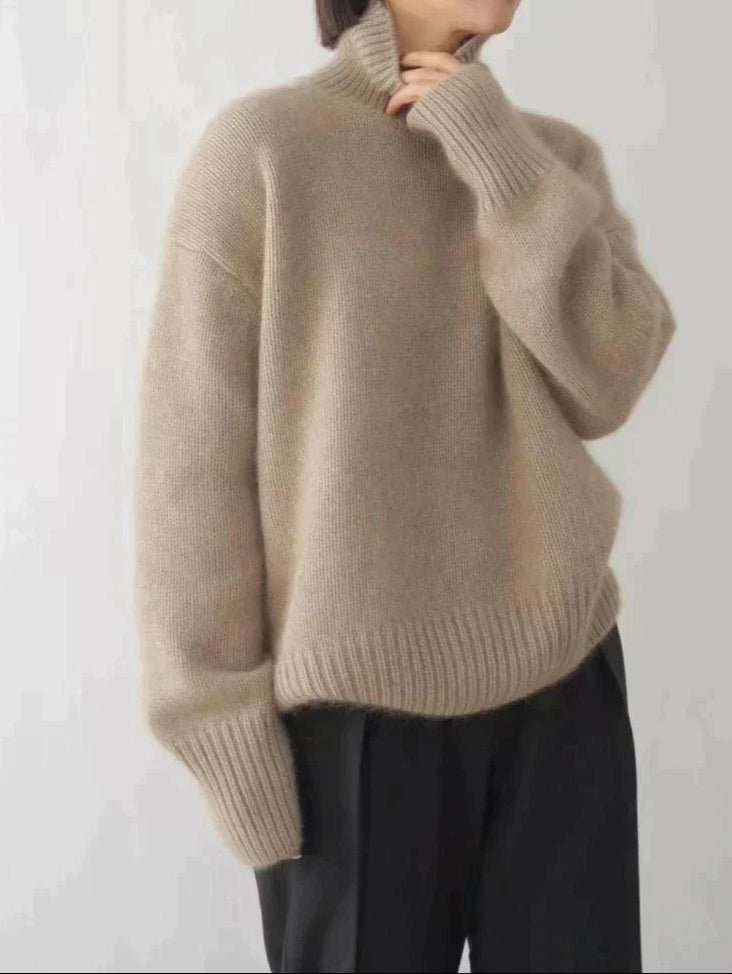 Amaya | Pull à col roulé en cachemire luxueux