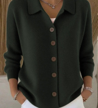 Josefina | Strickjacke mit Kragen und Knöpfen