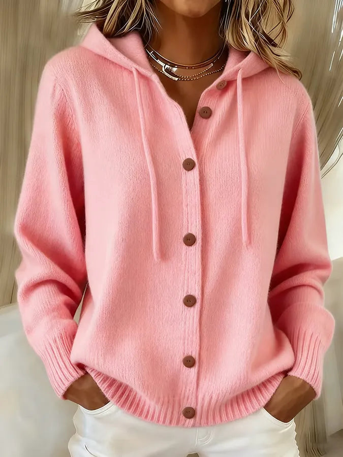 Begoña | Gilet à capuche et boutons