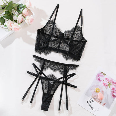 Cindy™ - Schwarzes Dessous Set