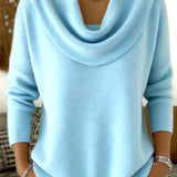 Julia | Pullover mit Drapiertem Kragen