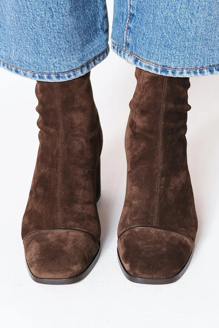 Alma – Bottines à talons en daim