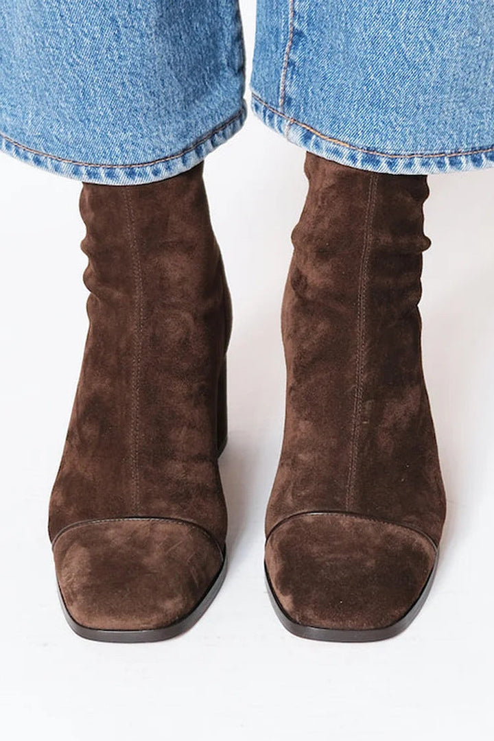Alma – Bottines à talons en daim
