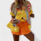 Norellia - Oranges Set mit Punktedruck