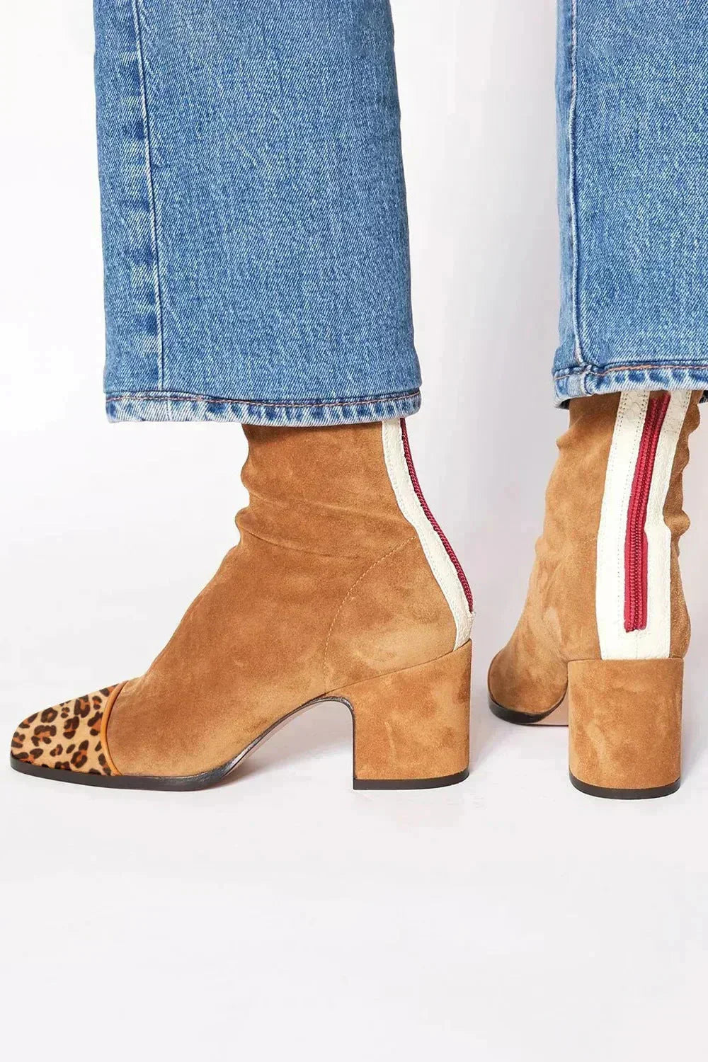 Alma – Bottines à talons en daim