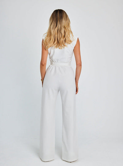 Grace™ - Ärmelloser Jumpsuit mit weitem Bein