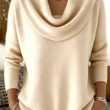Julia | Pullover mit Drapiertem Kragen