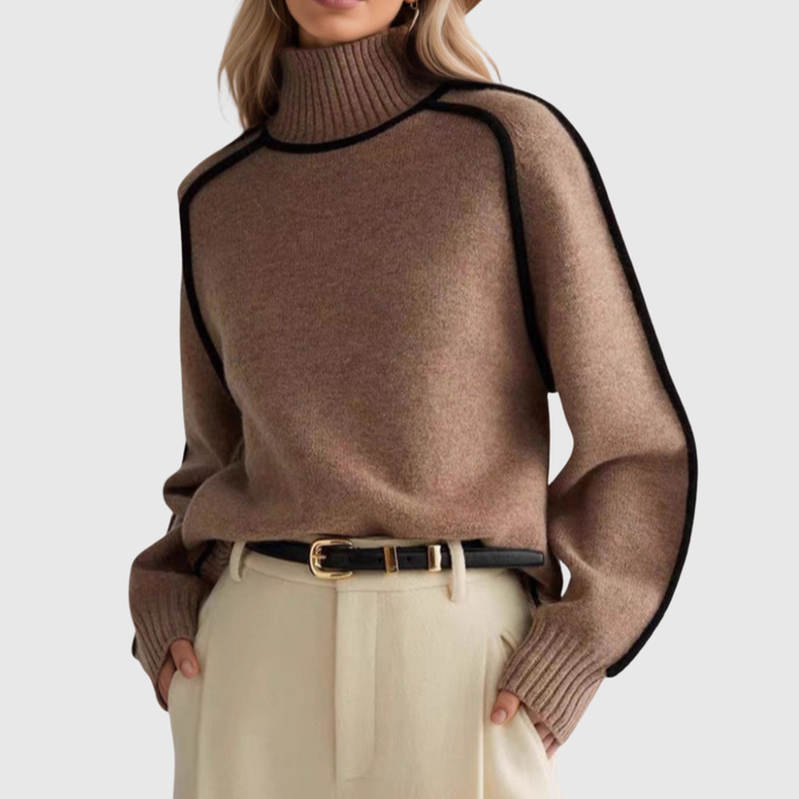 Donna | Elegante maglione a collo alto