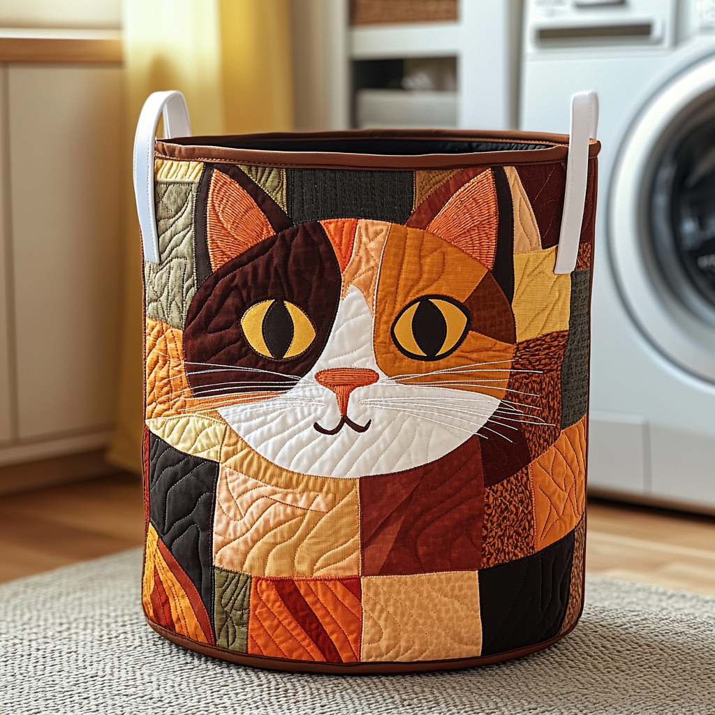Cesto portabiancheria patchwork