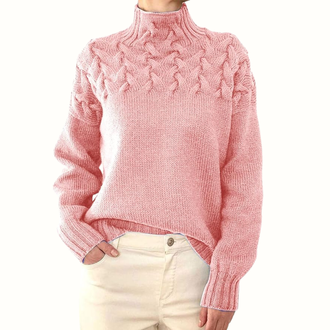 Elena | Pullover mit hohem Kragen
