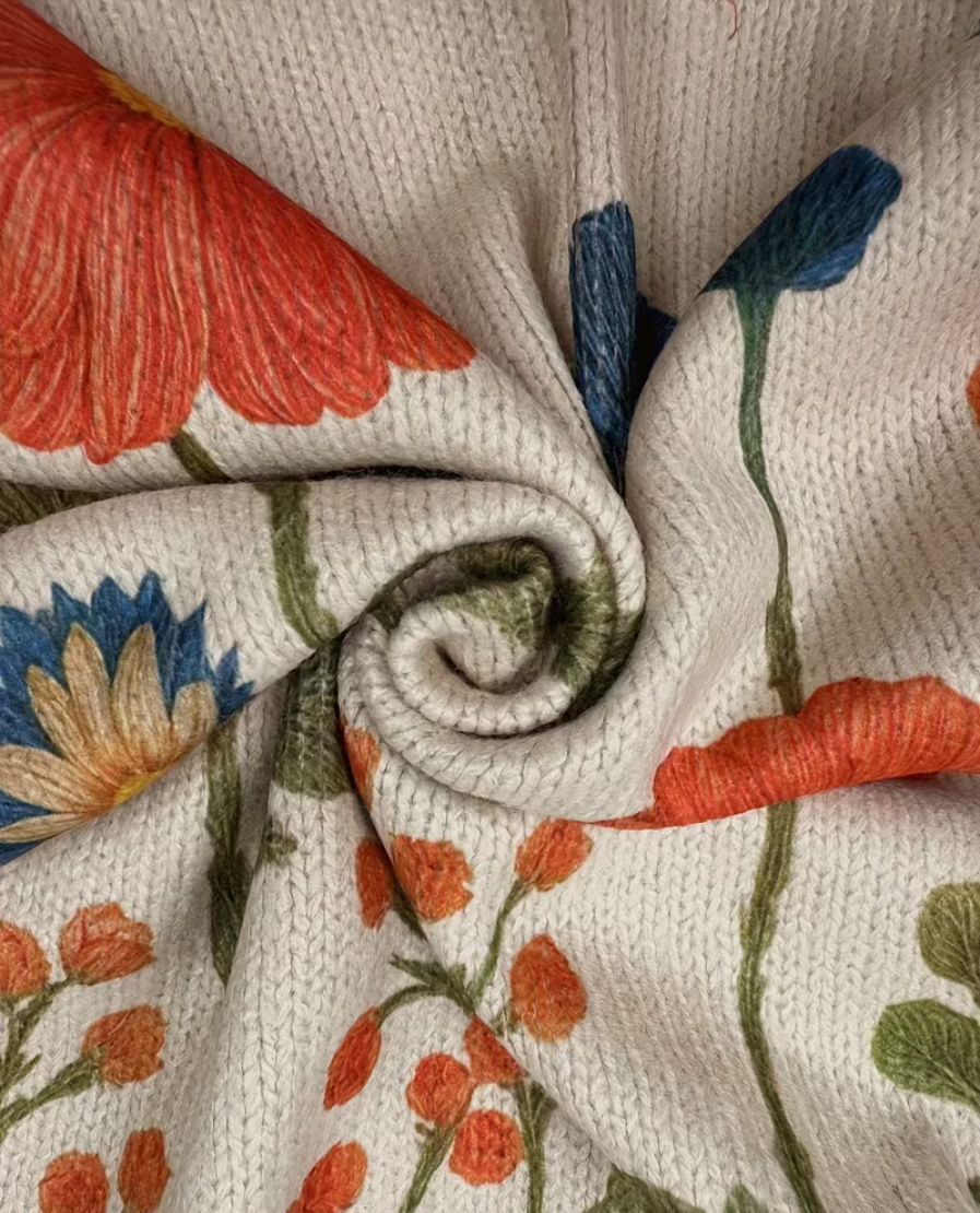 Wrenna - Wildblumenwiese Zip-Cardigan