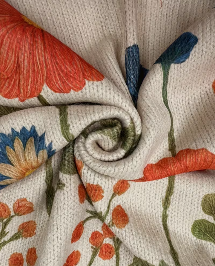 Wrenna - Wildblumenwiese Zip-Cardigan