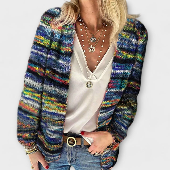 Birgitte - Cardigan colorato a righe